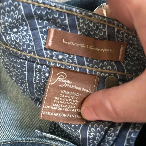 PAIGE PREMIUM LAUREL CANYON BOOTCUT Women’s Low Rise Jeans sz 29 - Picture 3 of 4